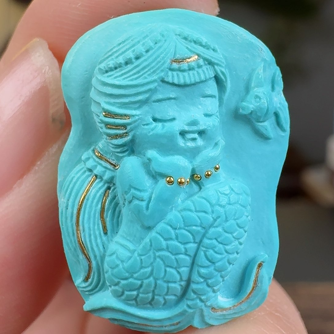 绿松石珠宝奇石未镶嵌