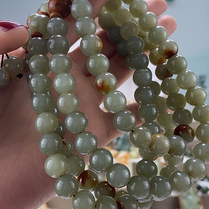 透闪石质玉手链未镶嵌