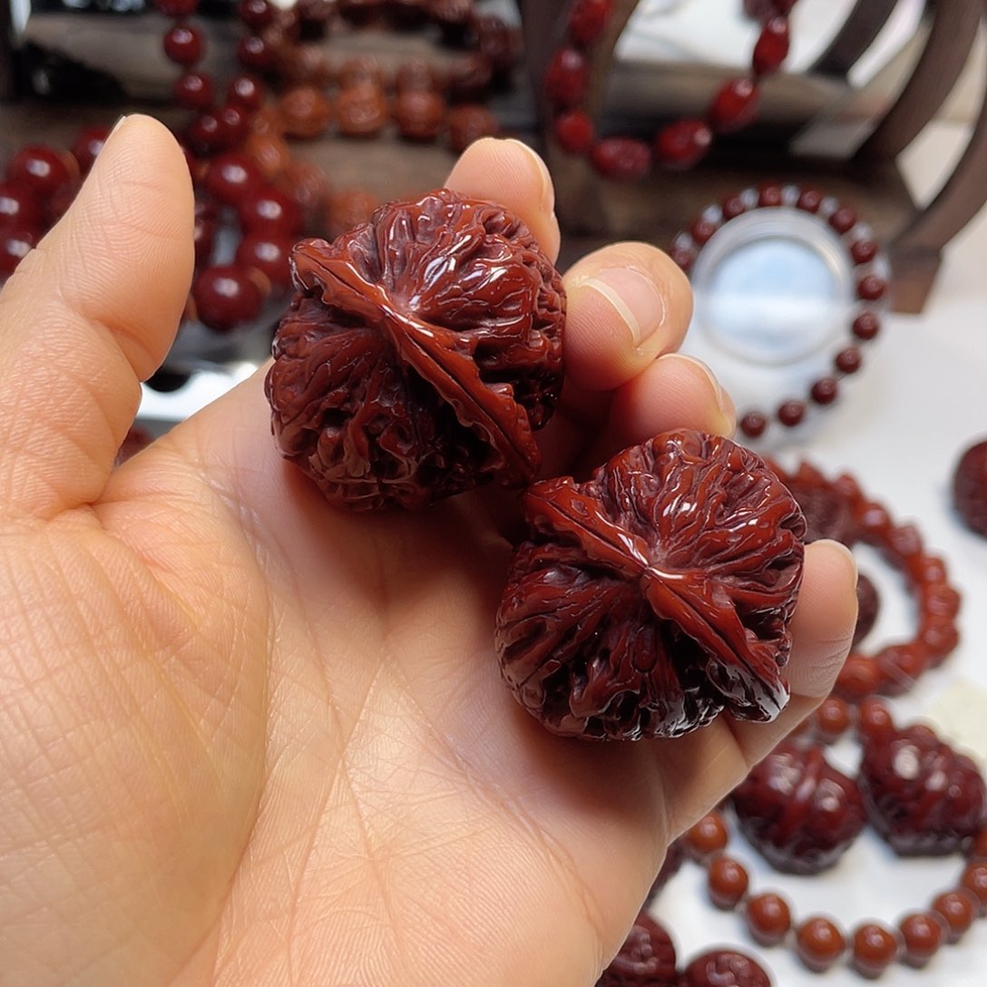 核桃白狮子头尺40