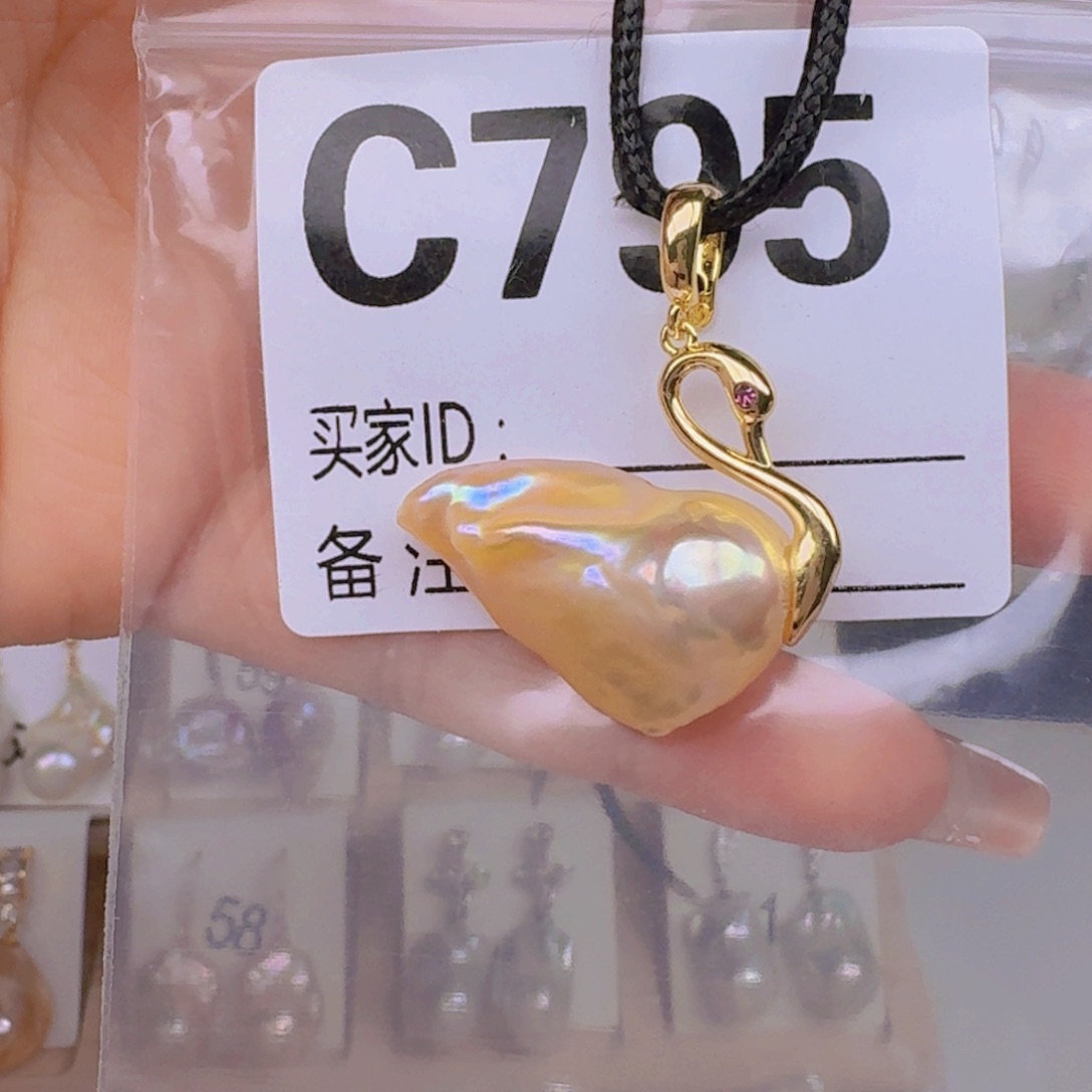 淡水珍珠耳饰银S925镶嵌