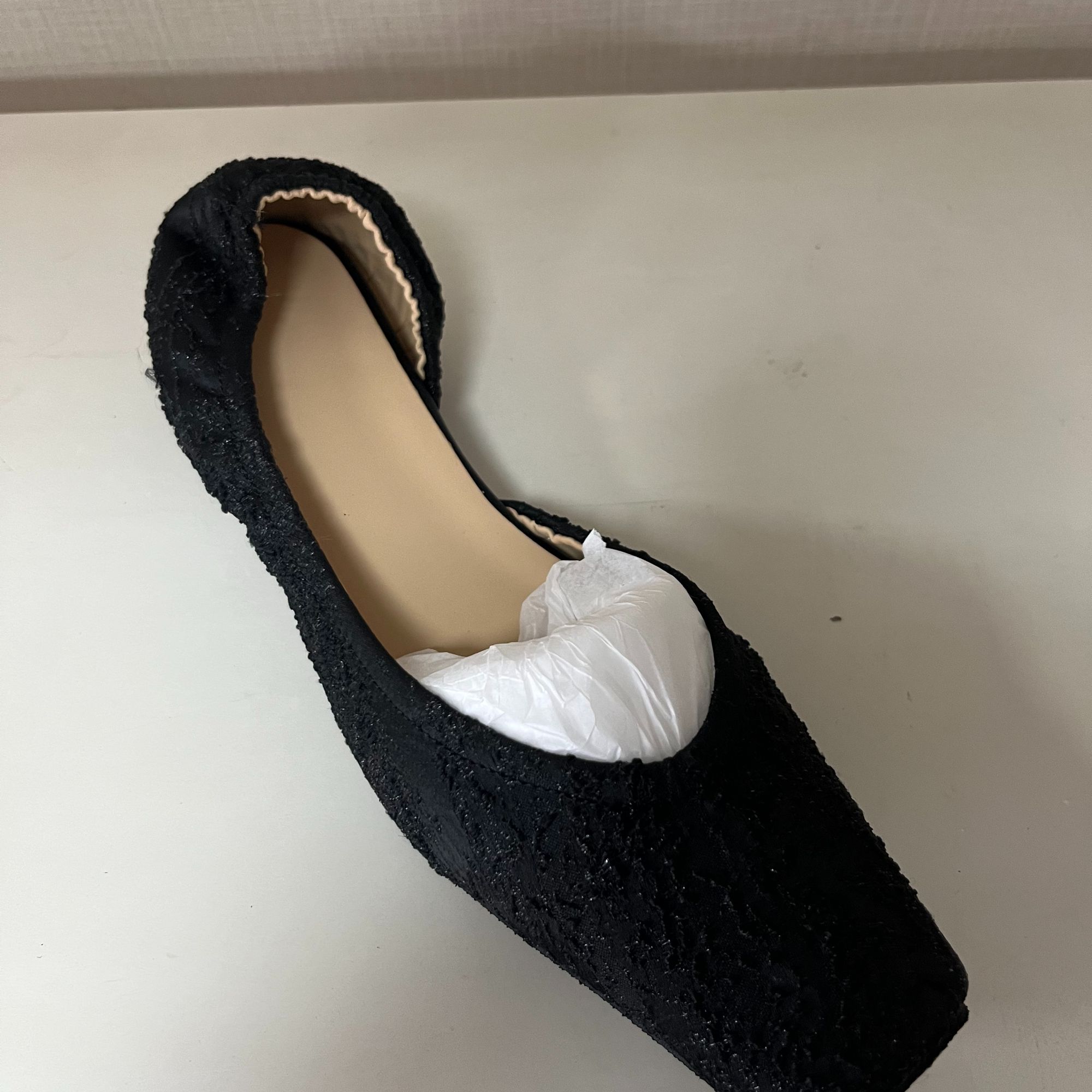 567-5黑色平底芭蕾鞋