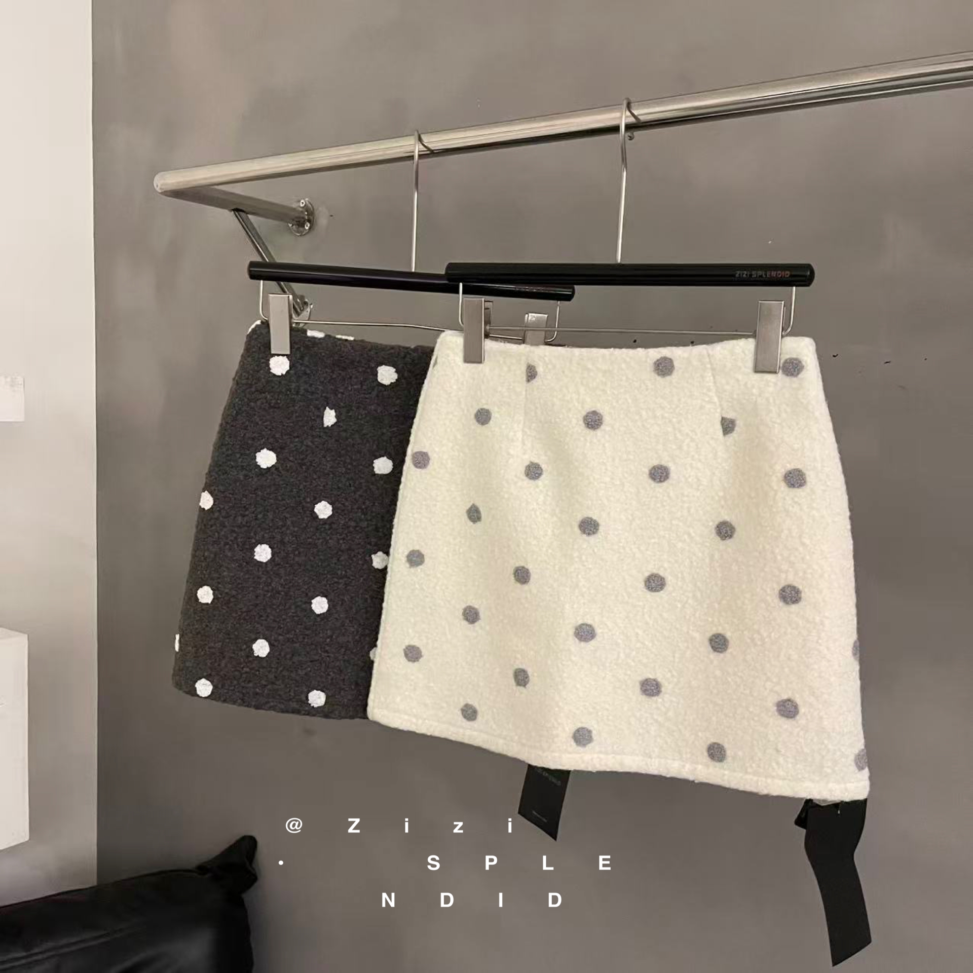 米满满-ZiZi-9051-韩系波点温柔半裙