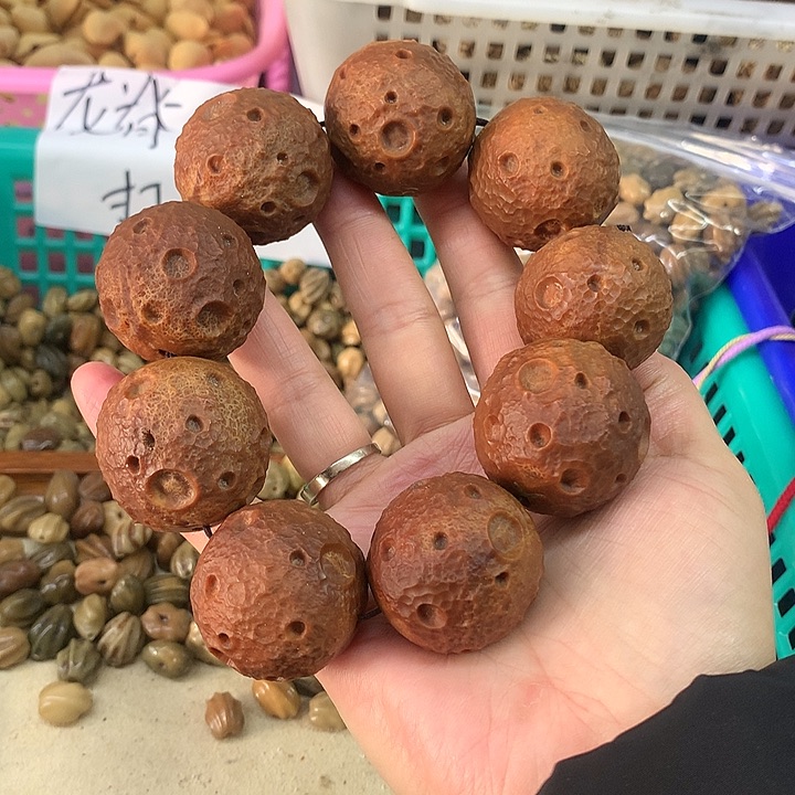 吊坠千眼菩提橄榄核雕刻兴趣手持