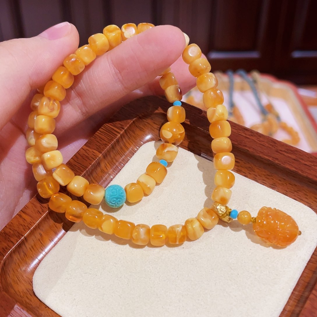 蜜蜡手链未镶嵌手串