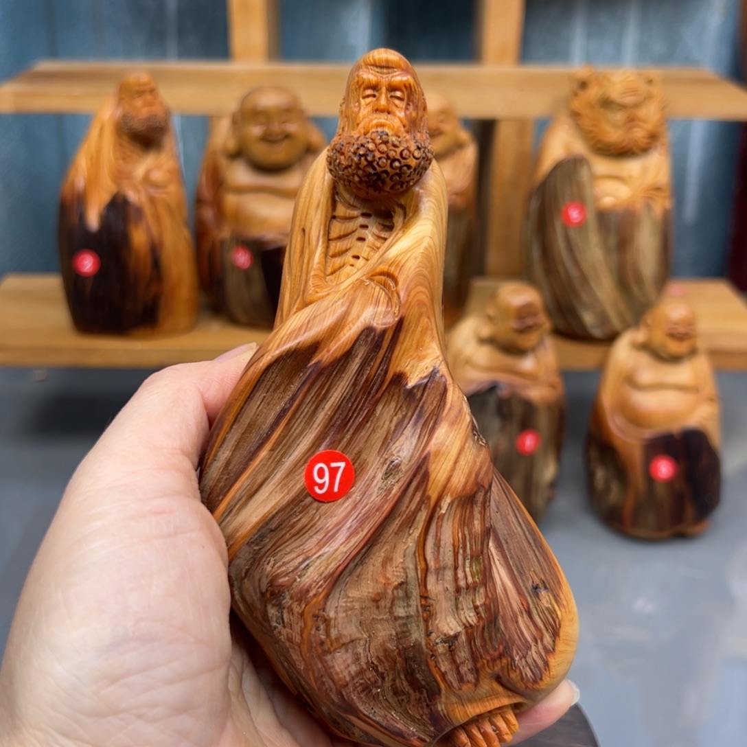 林***肆柏木崖柏木摆件手把件，