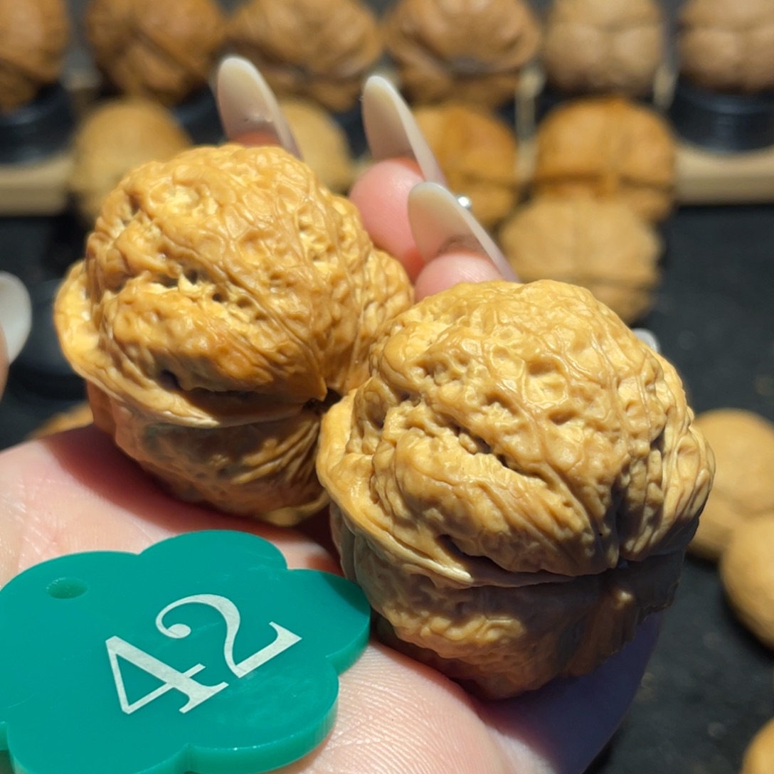 山***我极品聚宝金蟾带彩核桃38