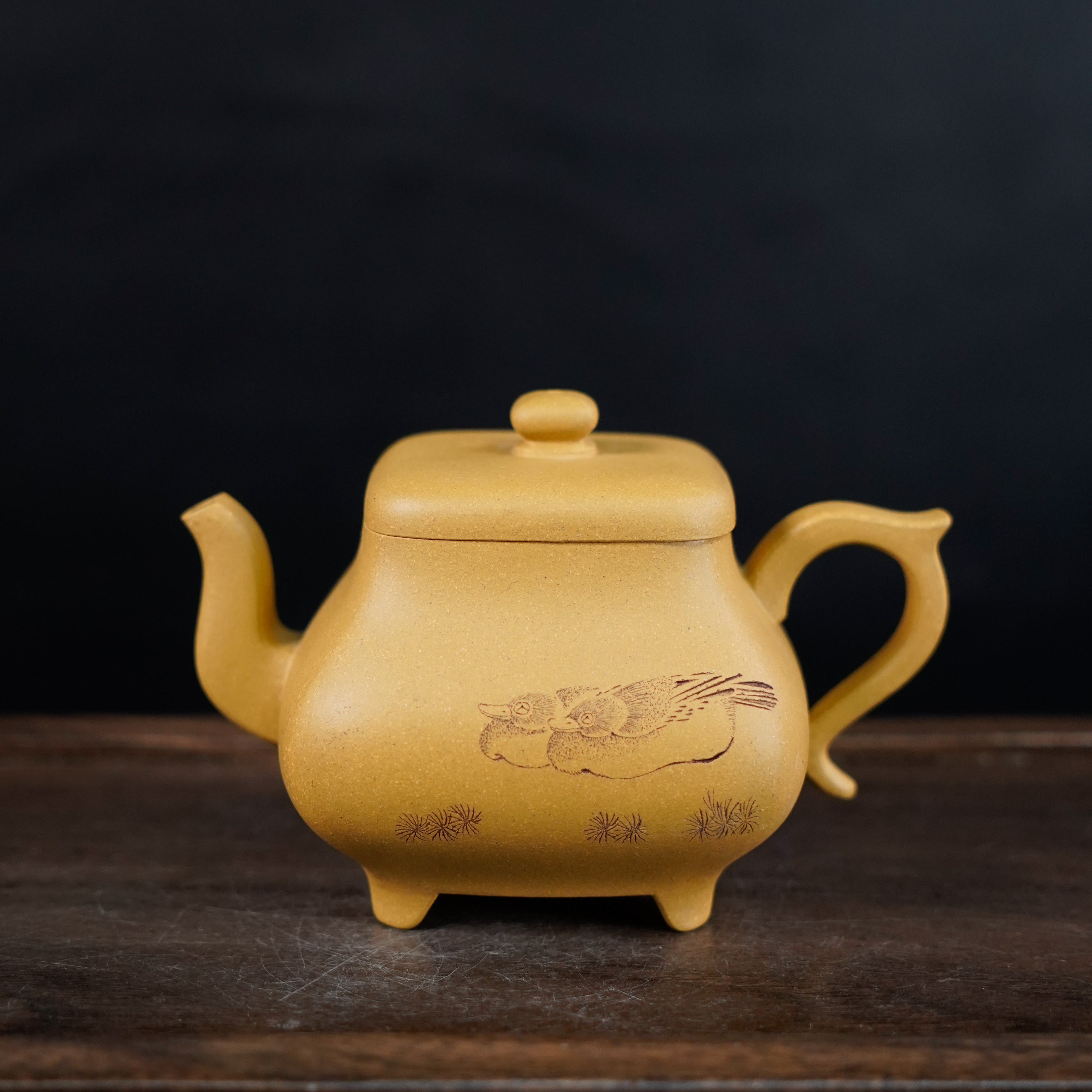 GSZS-7402  郁晴  宜兴手工紫砂  鸣远四方