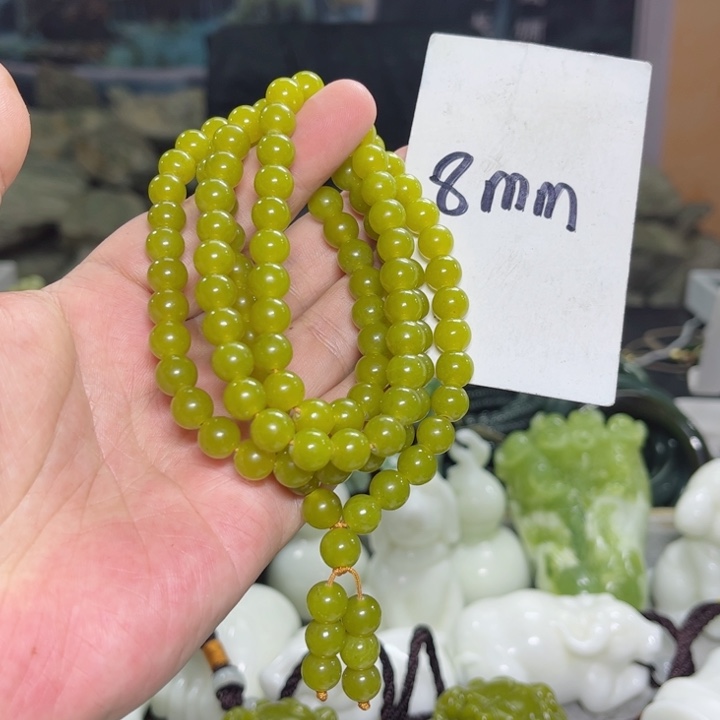 蛇纹石玉颈饰多样性发货未镶嵌