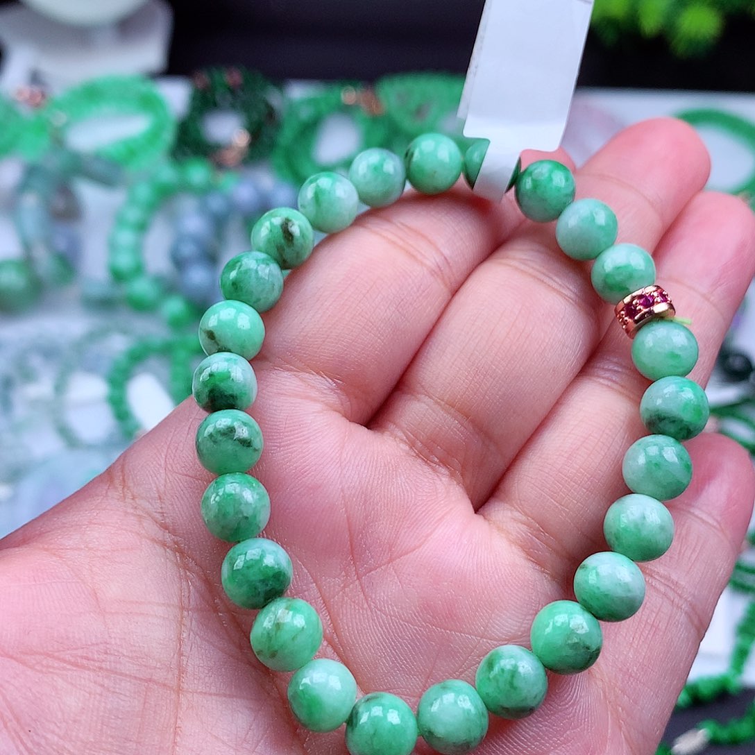 未镶嵌手链翡翠手串