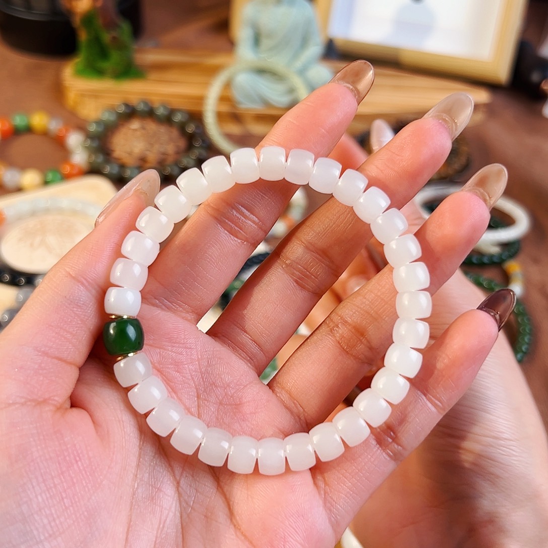 【***】和田玉未镶嵌手串