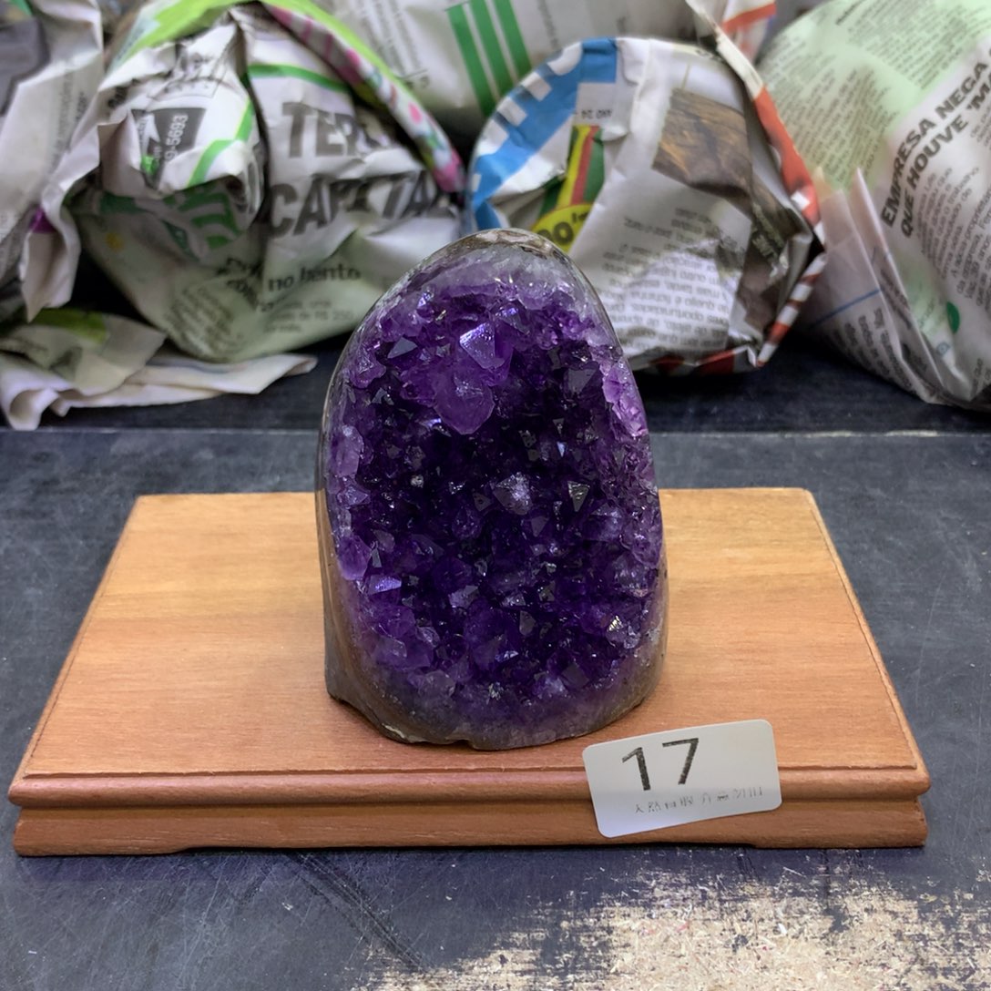 水晶摆件未镶嵌紫晶17