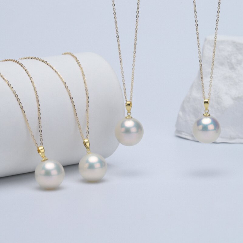 【2025年专柜款】极光澳雪18K扣头 珍珠吊坠11-13mm约（多样性发一）