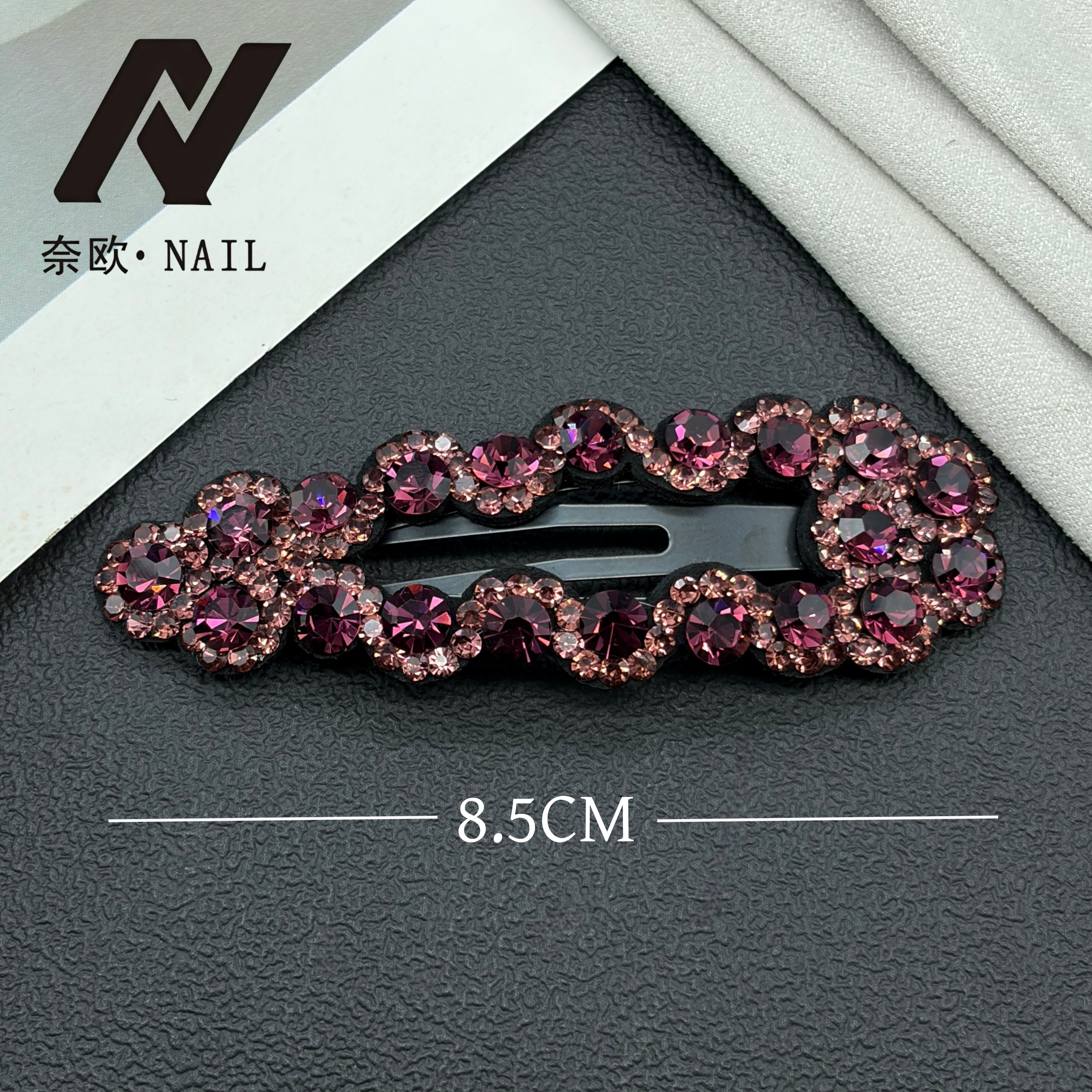 【NAIL·奈欧】设计师系列6570新年红色掰掰夹八公分百搭轻奢bb夹