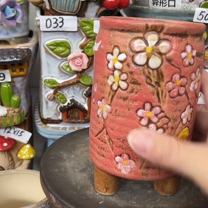 粗陶材质多肉花盆