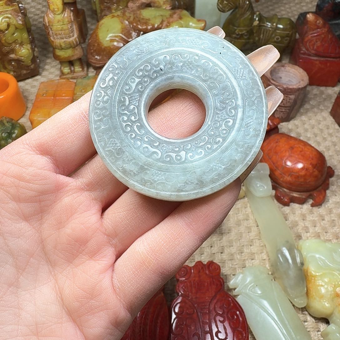 白玉菩提吊坠挂件