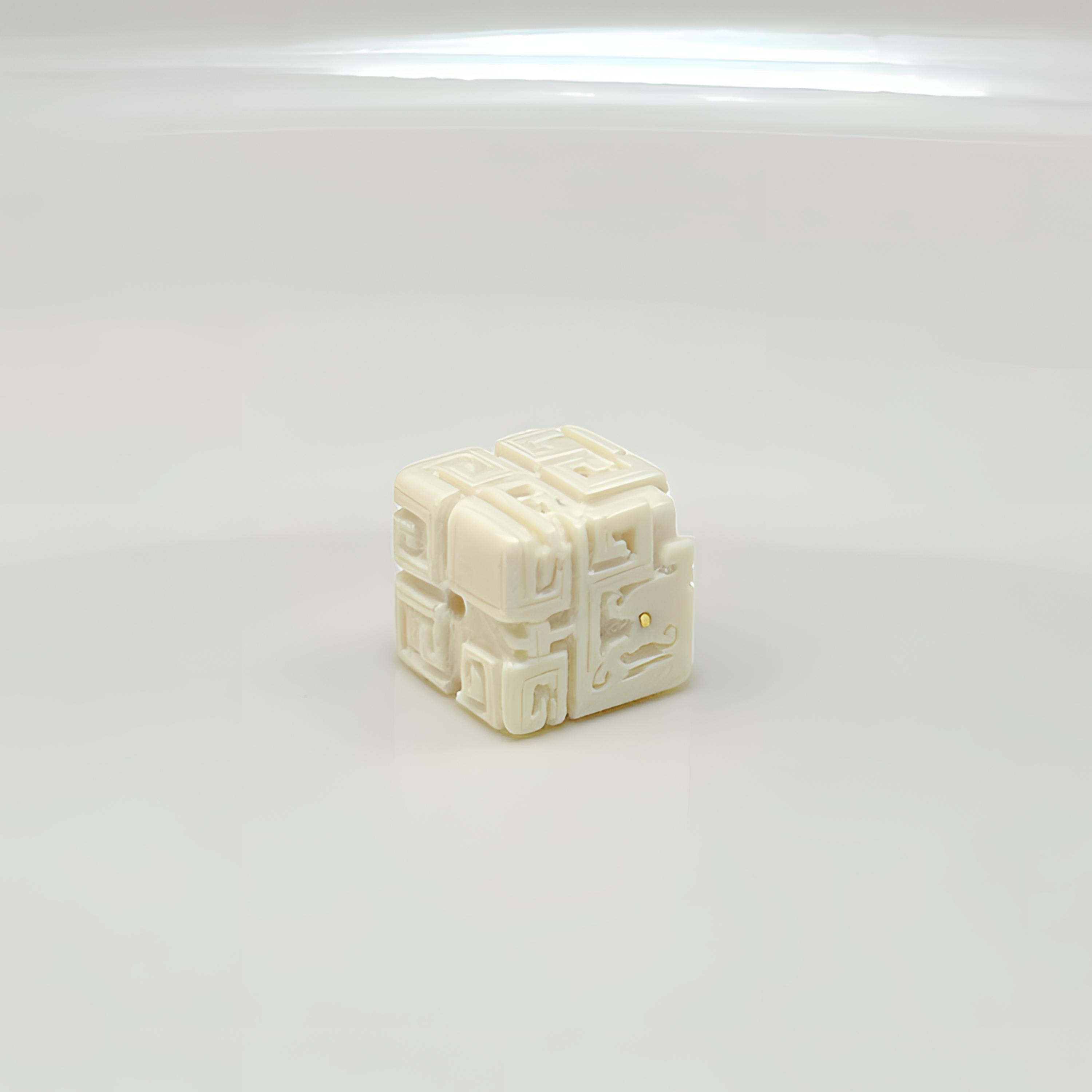 【百亿全品配饰】D753090 手工精雕 适配DIY【24K古龙方块11.5mm】