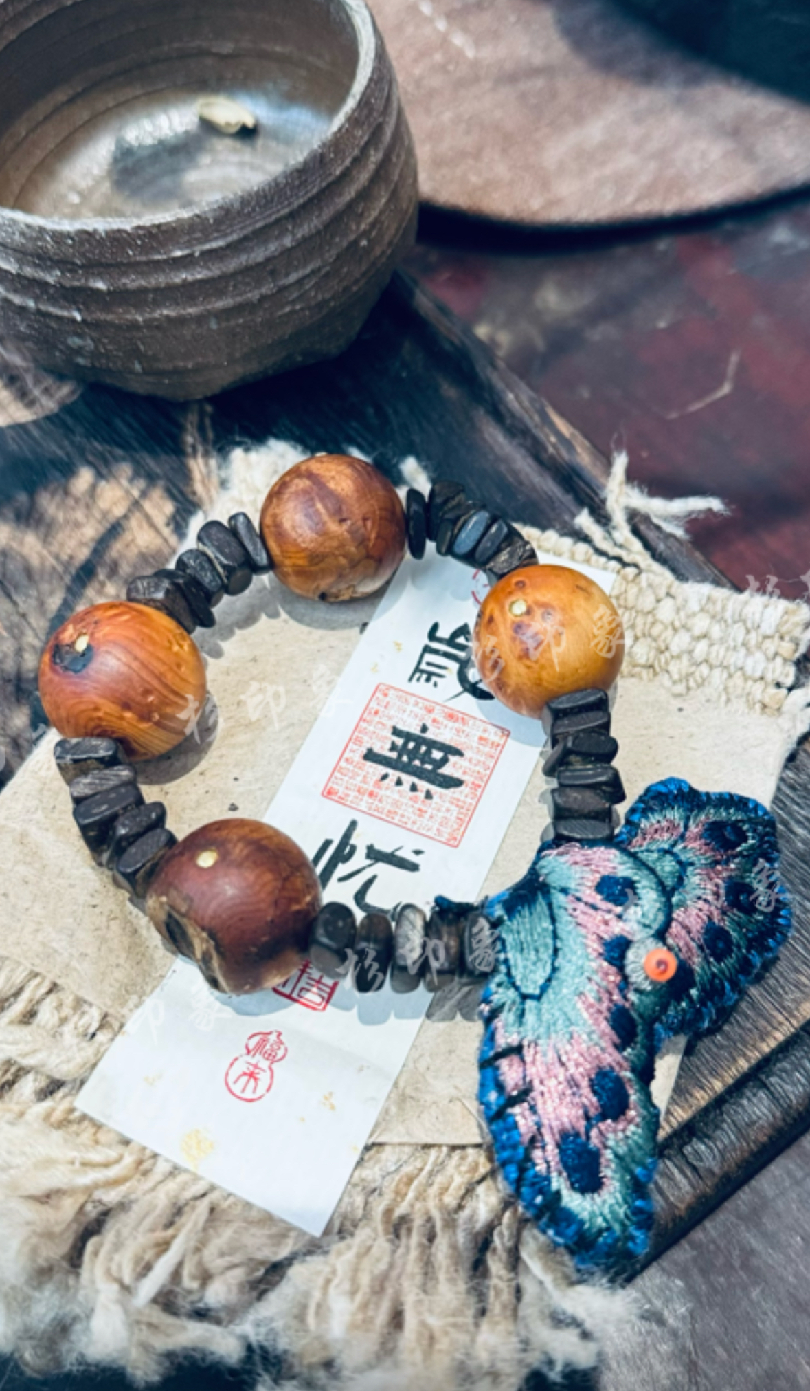 【杉印象】原创设计款单圈手串蝶恋花一个