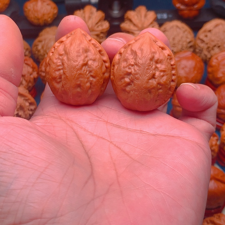 桃核把件野生小手捻阿呆