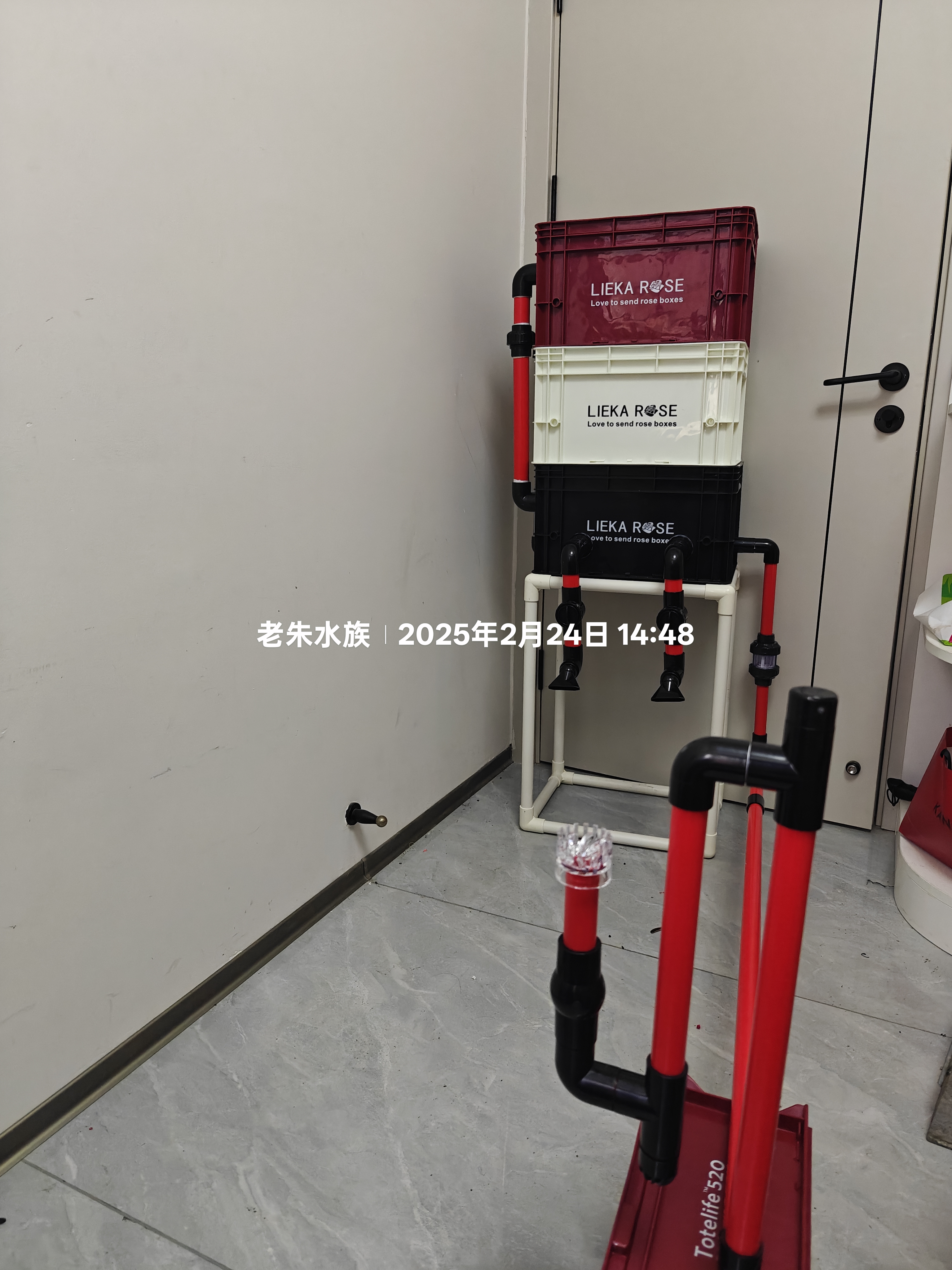 中号加高工业风鱼缸过滤周转箱滴流盒水泵静音多层过滤器