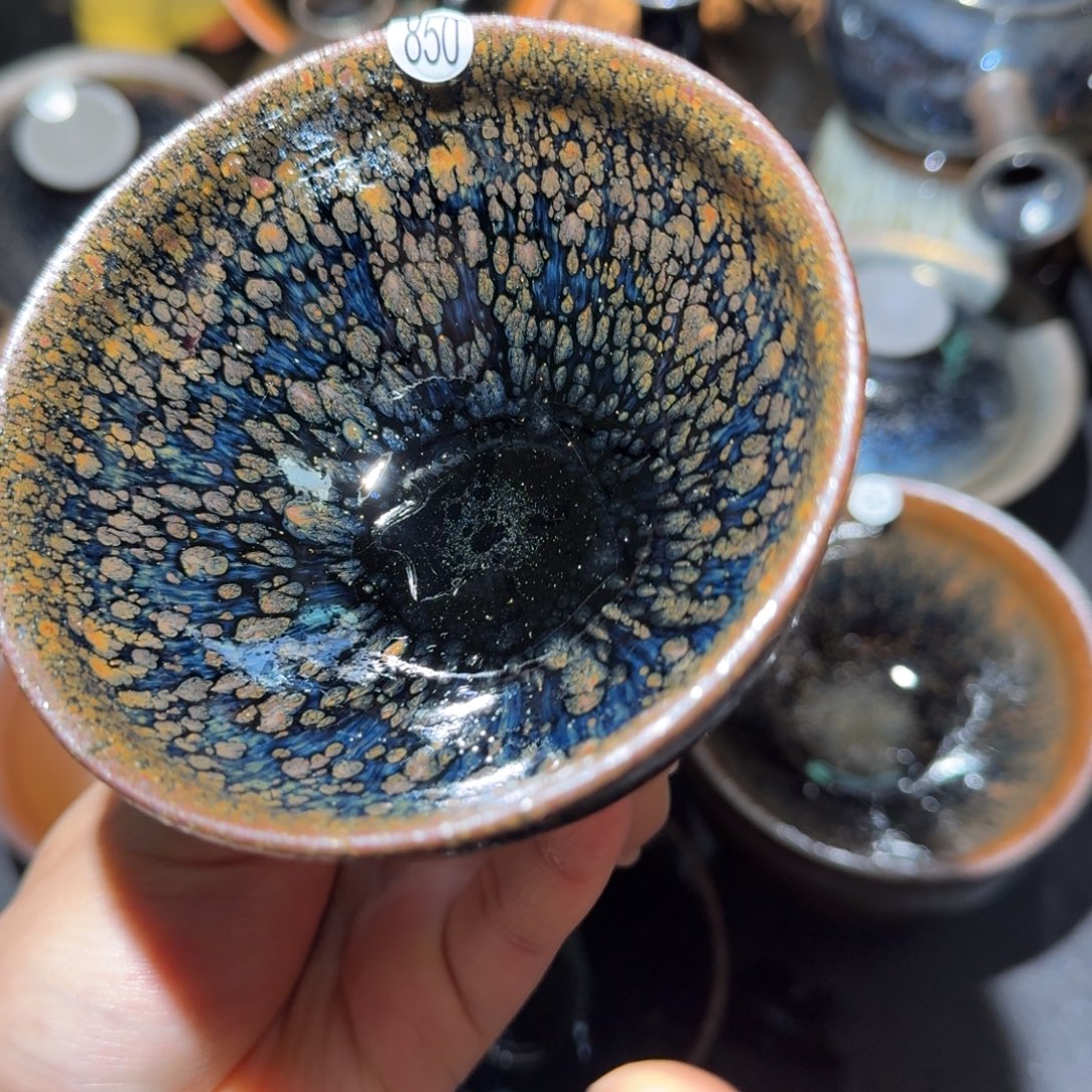 肥***猪茶盏精品柴烧自烧自卖850