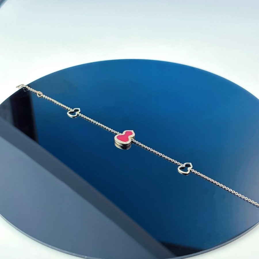 【月下高定】18k金 红葫芦手链