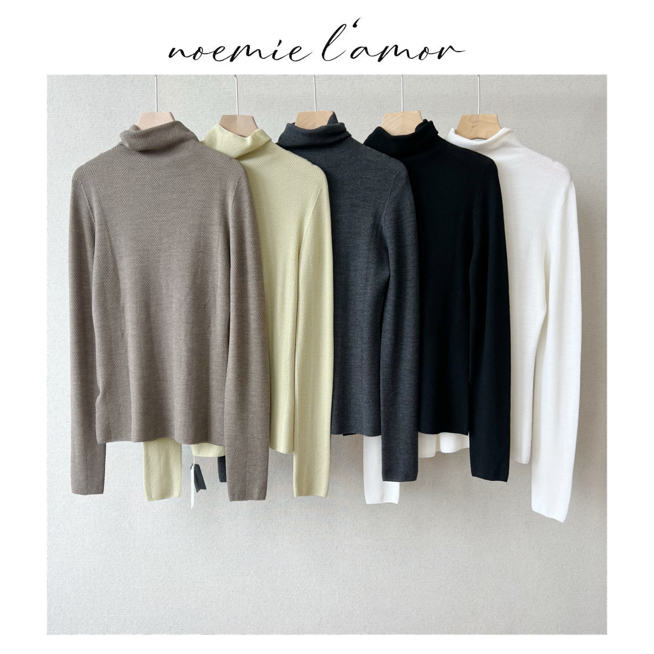 【诺糸.哲学】秋冬新款高级感修身半高领高领毛衣针织打底衫ZZ6762