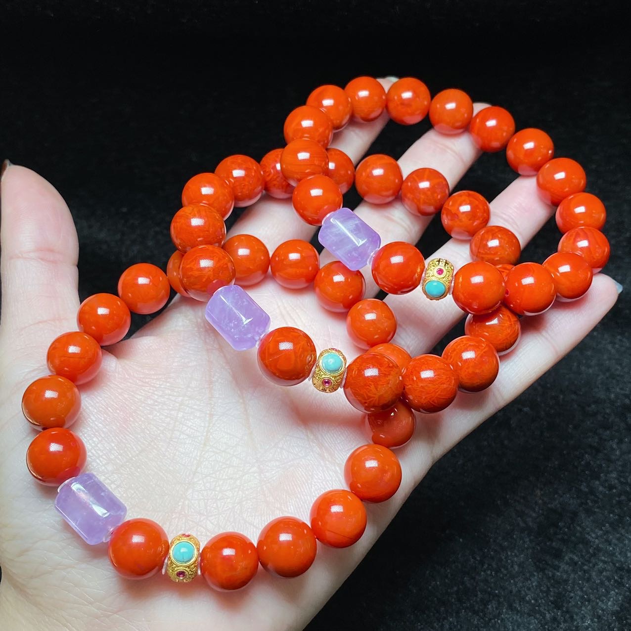 【云上好物】 DS02451-南红DIY单圈手串多样性发一件-10.5mm+（甄选）