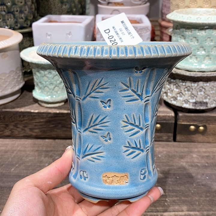 七里烧花盆2-7-020口径10