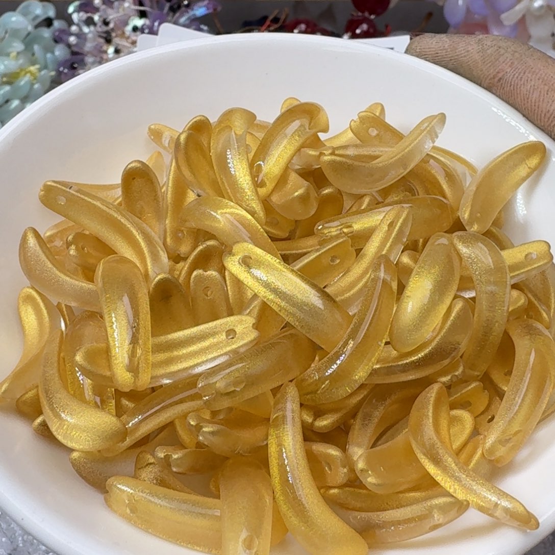 玻璃132号 金菊花 微瑕