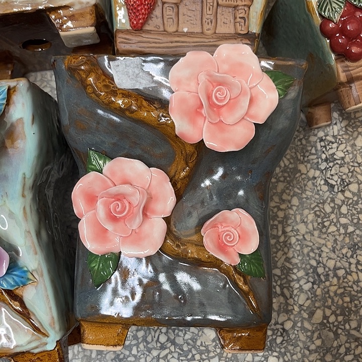 紫砂花盆粗陶材质多肉花盆