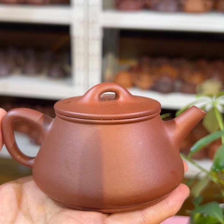 茶壶紫砂紫泥瓦瓢150c c