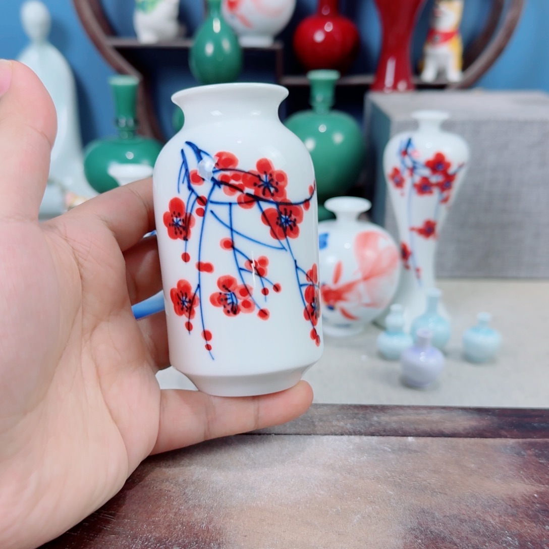 陶瓷手工小花器摆件