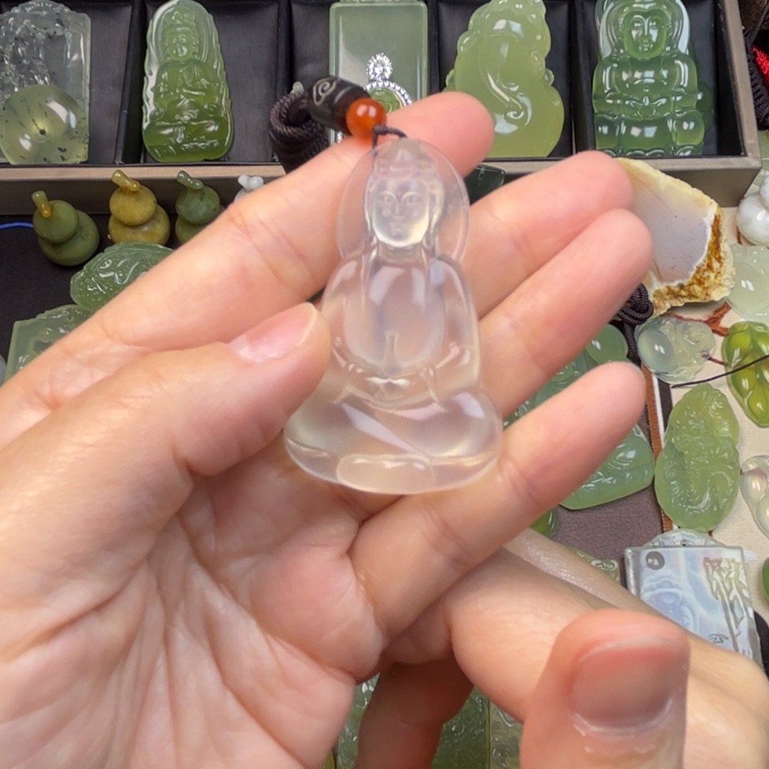 蛇纹石玉未镶嵌吊坠(不含链)