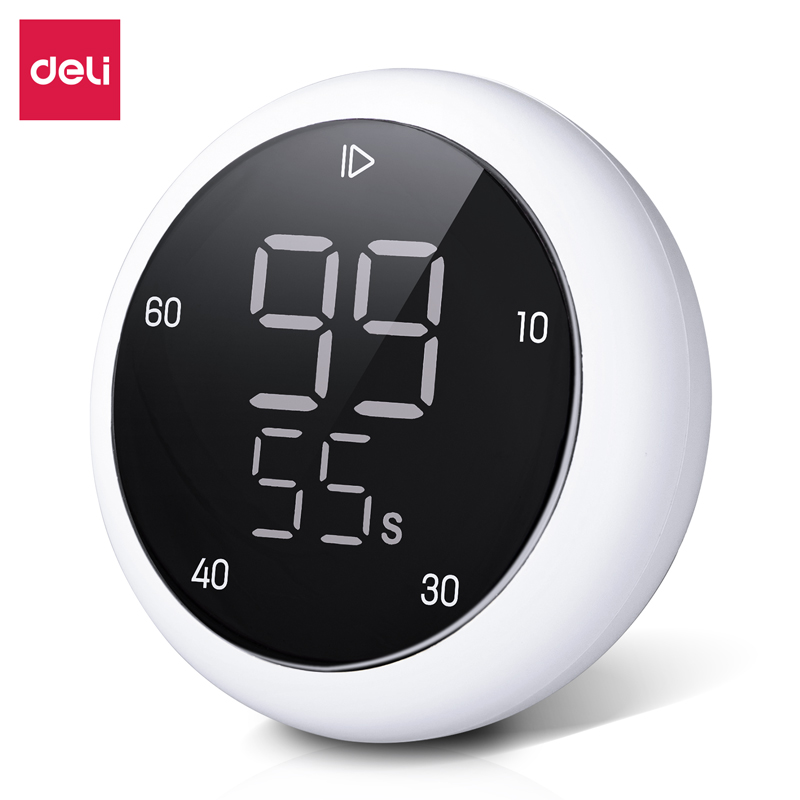 【直播】得力LE200旋转电子计时器(白色)