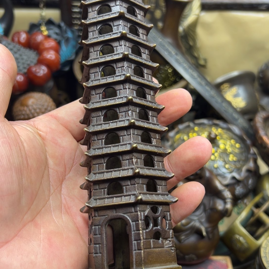 铜摆件欢迎欢迎你