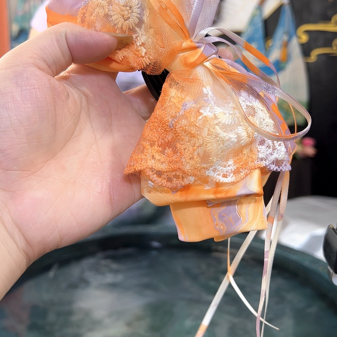 434精品蕾丝抓夹手作