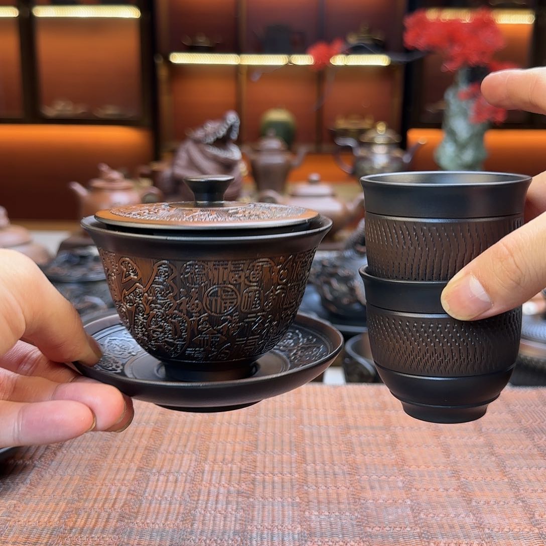 百福盖碗一碗两杯嗯嗯