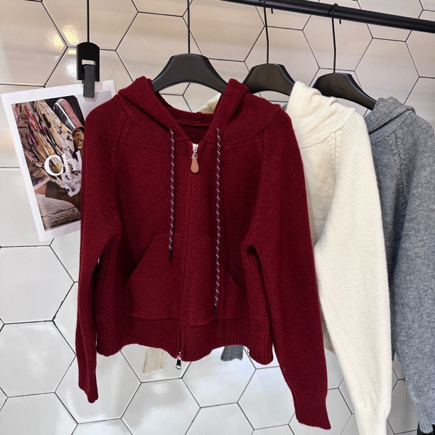 XIWEN推荐【冬日恋岛】南油时尚针织毛衣开衫女