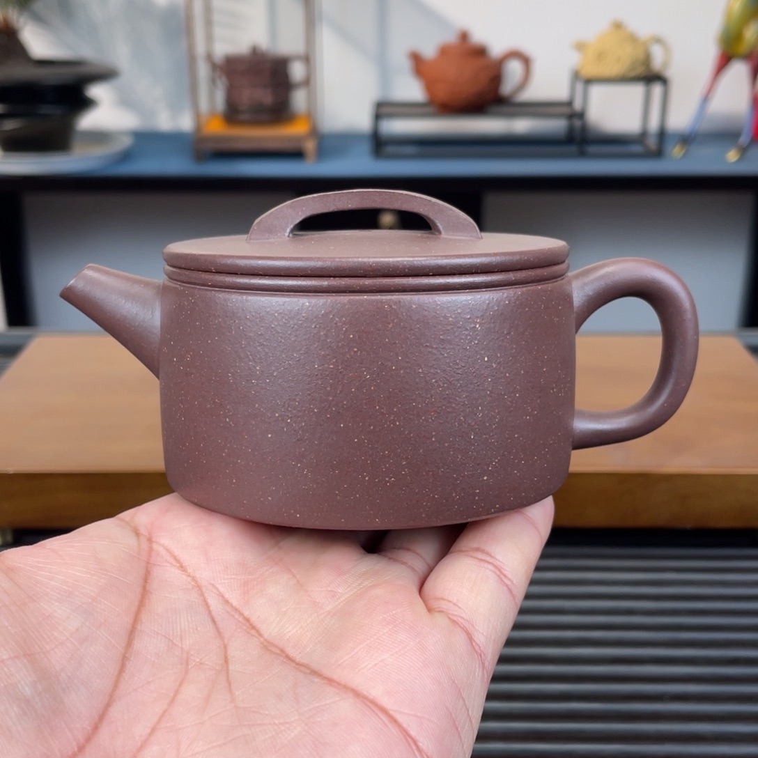 茶壶紫砂底槽青汉瓦200cc