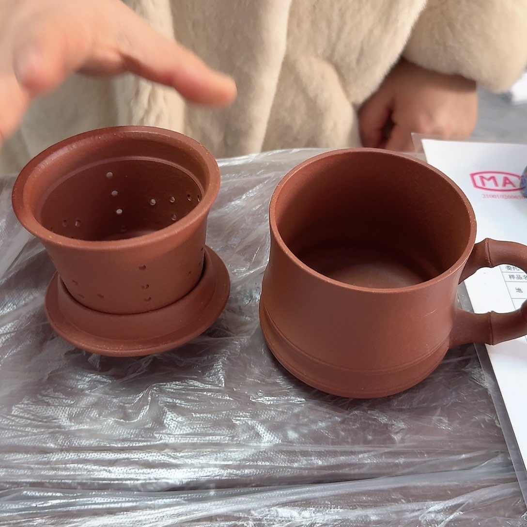 紫砂茶壶黄龙山原矿红降坡360