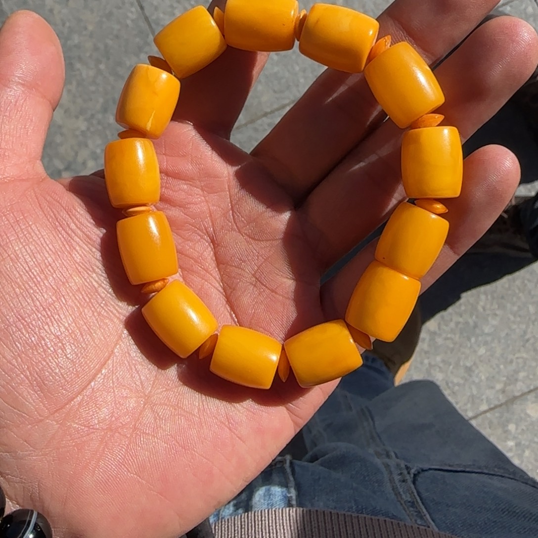 蜜蜡未镶嵌裸石格萨推荐藏传一件