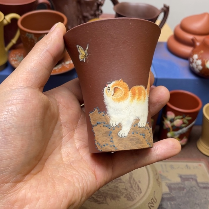 紫砂茶杯紫砂主人杯