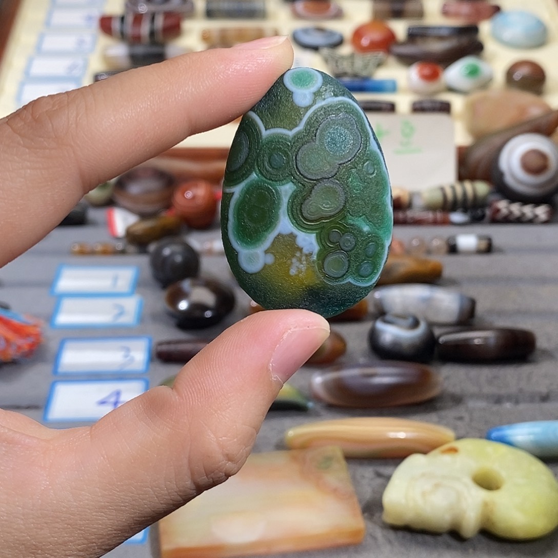 站***鬼玛瑙/玉髓合金颈饰