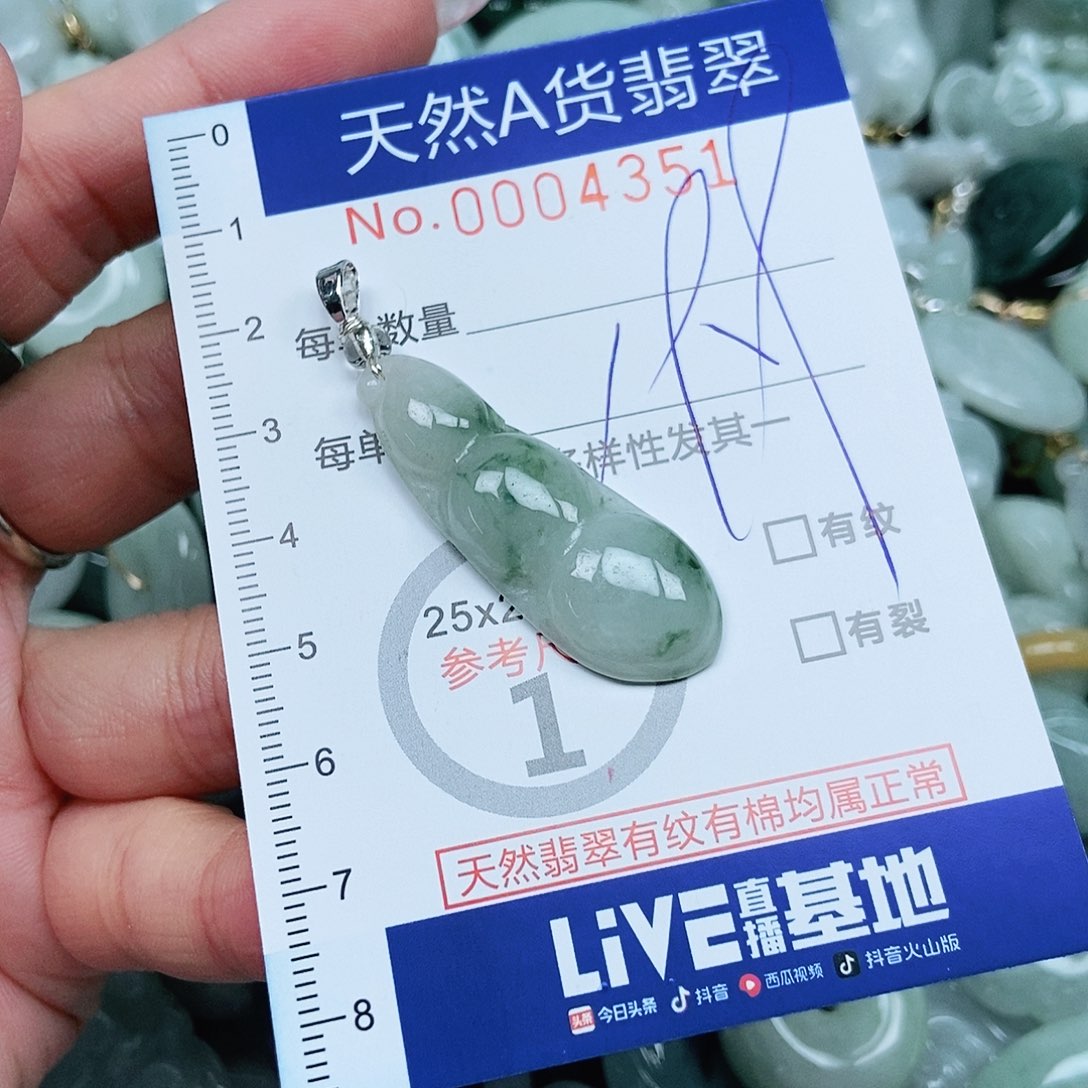 翡翠未镶嵌吊坠(不含链)