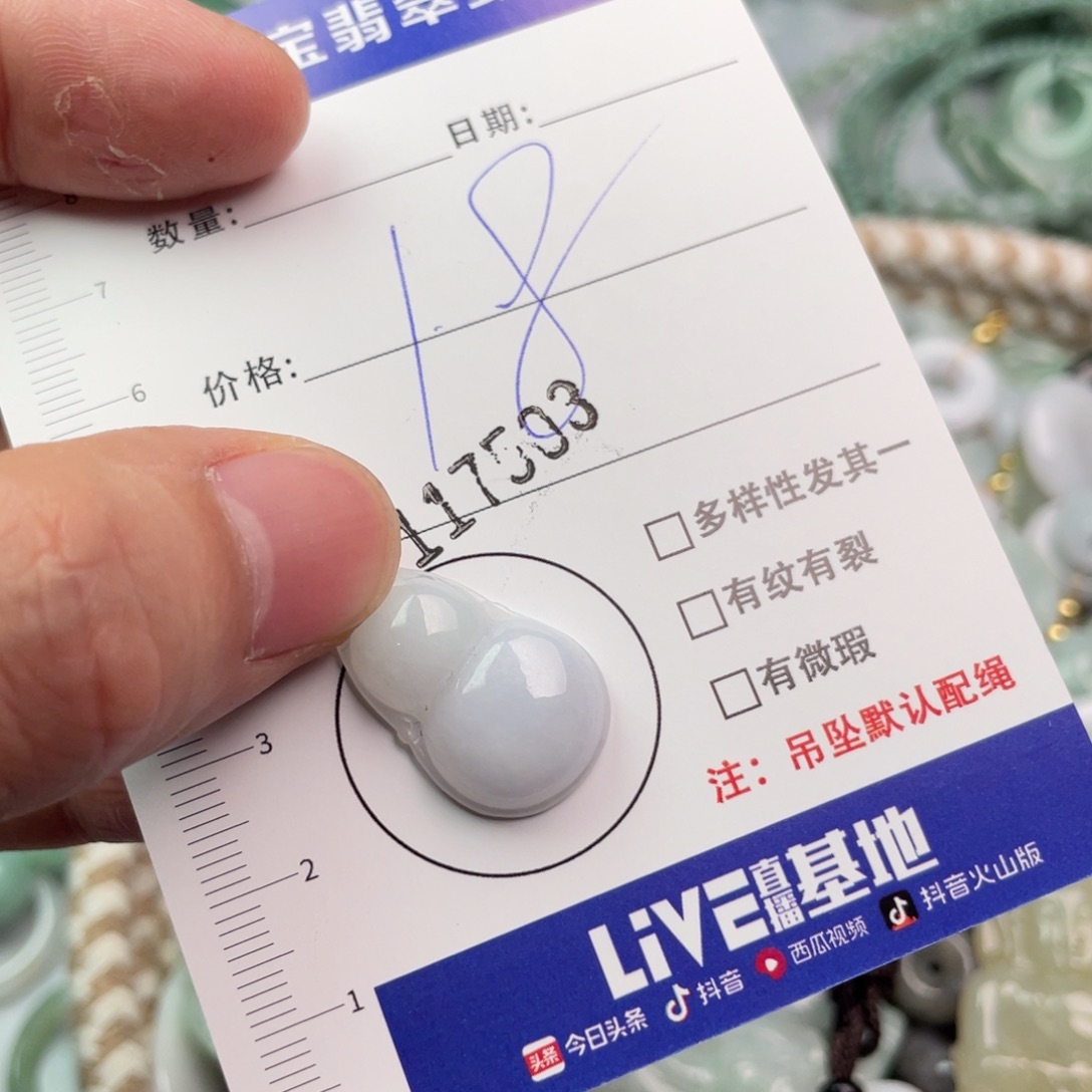 翡翠未镶嵌颈饰35790