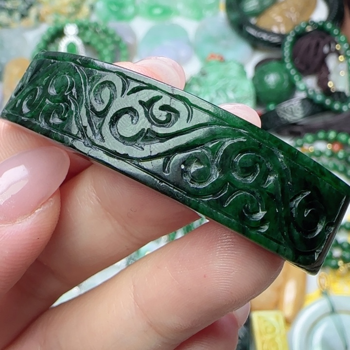 文****翡翠未镶嵌颈饰天然A货458