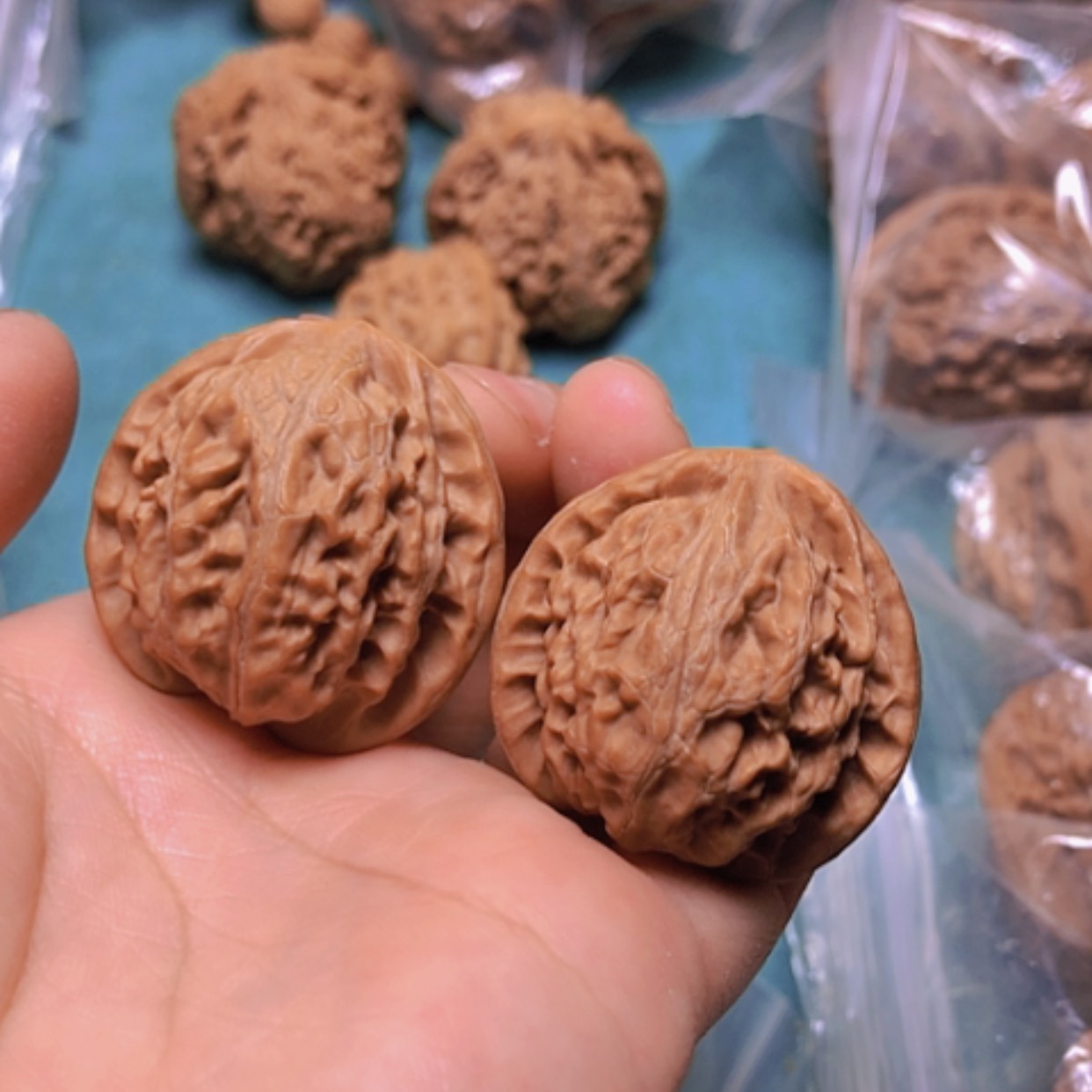 【闪购商品】核桃把件33宫灯手捻修尖