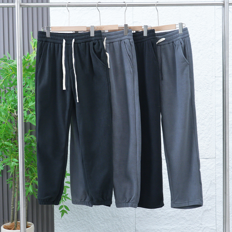 秋冬季男士长裤口袋保暖卫裤时尚男士卫裤直筒裤子24921/24922