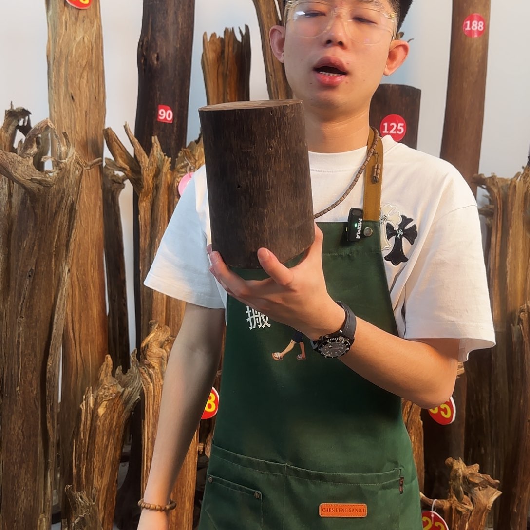 沉香木摆件天然沉香原木摆件➕底座