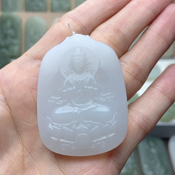 和田玉未镶嵌颈饰